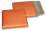 Koperty bąbelkowe ECO metaliczne matowe - pomarańczowy 165 x 165 mm | PIT Packaging.pl | Krainakopert