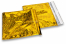 Koperty foliowe metalizowane holograficzny złoty - 165 x 165 mm | PIT Packaging.pl | Krainakopert