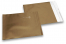 Koperty foliowe metalizowane matowe złote - 165 x 165 mm | PIT Packaging.pl | Krainakopert