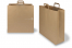 Papierowe torby z płaskim uchwytem - brązowy, 450 x 170 x 480 mm | PIT Packaging.pl | Krainakopert
