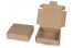 Składane kartony wysyłkowe - brązowy, 110 x 110 x 28 mm | PIT Packaging.pl | Krainakopert