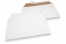 Koperty z tektury falistej biały - 245 x 345 mm | PIT Packaging.pl | Krainakopert