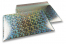 Koperty bąbelkowe ECO metalizowane - srebrny holograficzny 320 x 425 mm | PIT Packaging.pl | Krainakopert