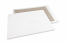 Koperty wzmocnione kartonem - 450 x 600 mm, awers biały kraft 120 gr, tył 700 gr szary dupleks, bez kleju / bez paska | PIT Packaging.pl | Krainakopert