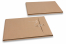 Koperty z guzikami - 229 x 324 x 25 mm, brązowy | PIT Packaging.pl | Krainakopert