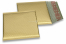 Koperty bąbelkowe ECO metaliczne matowe - złoty 165 x 165 mm | PIT Packaging.pl | Krainakopert