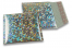 Koperty bąbelkowe ECO metalizowane - srebrny holograficzny 165 x 165 mm | PIT Packaging.pl | Krainakopert