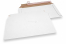 Koperty z tektury falistej biały - 250 x 410 mm | PIT Packaging.pl | Krainakopert