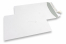 Koperty papierowe białe, 220 x 312 mm (EA4), gram. 120, zamknięcie na pasek | PIT Packaging.pl | Krainakopert