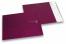 Koperty foliowe metalizowane matowe bordowy - 165 x 165 mm | PIT Packaging.pl | Krainakopert