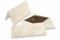 Marmurkowe koperty (110 x 220 mm) i kartek (105 x 210 mm) - brązowy marmur, wyściółką wewnętrzną brązowy  | PIT Packaging.pl | Krainakopert
