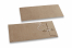 Koperty z guzikami - 110 x 220 mm, brązowy papier pakowy | PIT Packaging.pl | Krainakopert