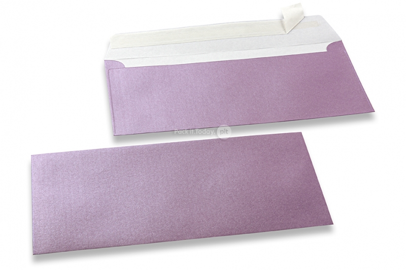 Koperty perłowe liliowe - 110 x 220 mm
