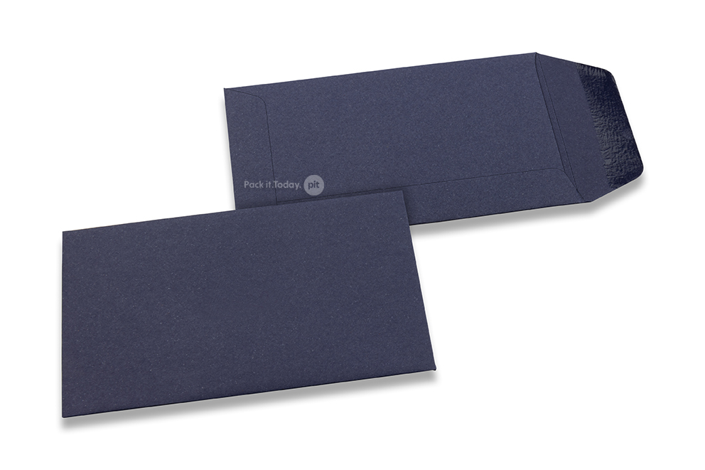 Torebki papierowe kolorowe - granatowy, 65 x 105 mm
