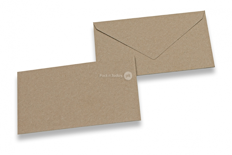 Koperty z papieru z recyklingu - 62 x 98 mm