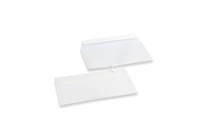 Koperty przezroczyste białe - 110 x 220 mm