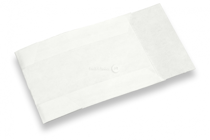 Torebki z białego papieru kraft - 45 x 60 mm