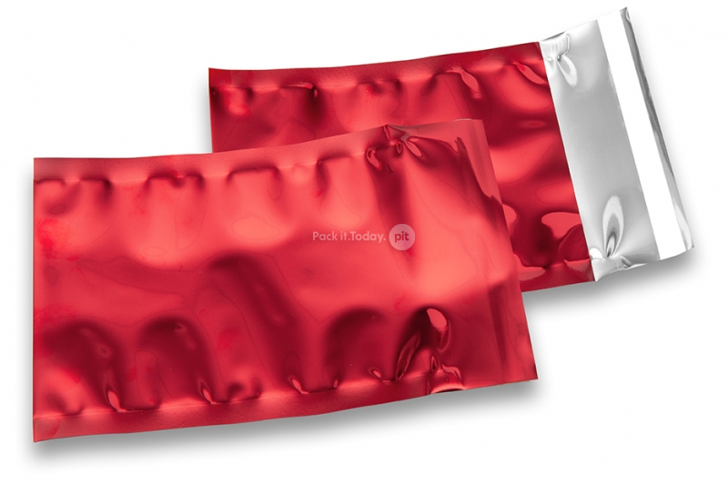 Koperty foliowe metalizowane czerwony - 114 x 162 mm