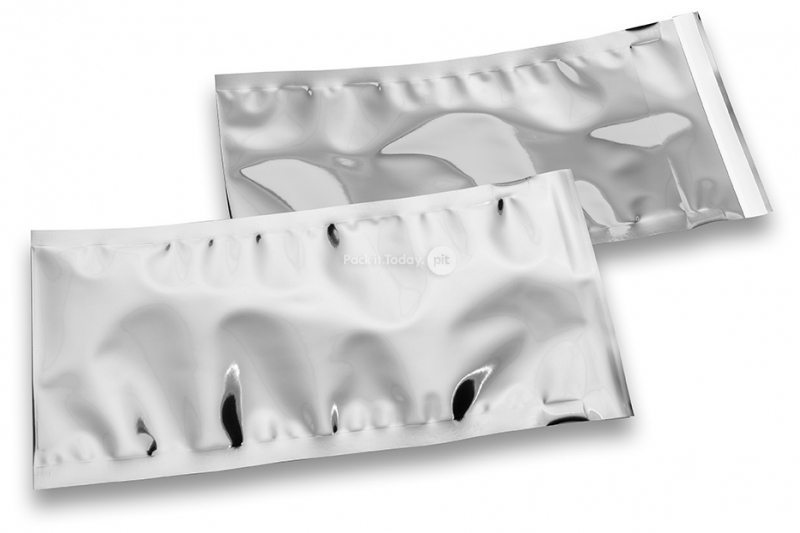 Koperty foliowe metalizowane srebrny - 114 x 229 mm