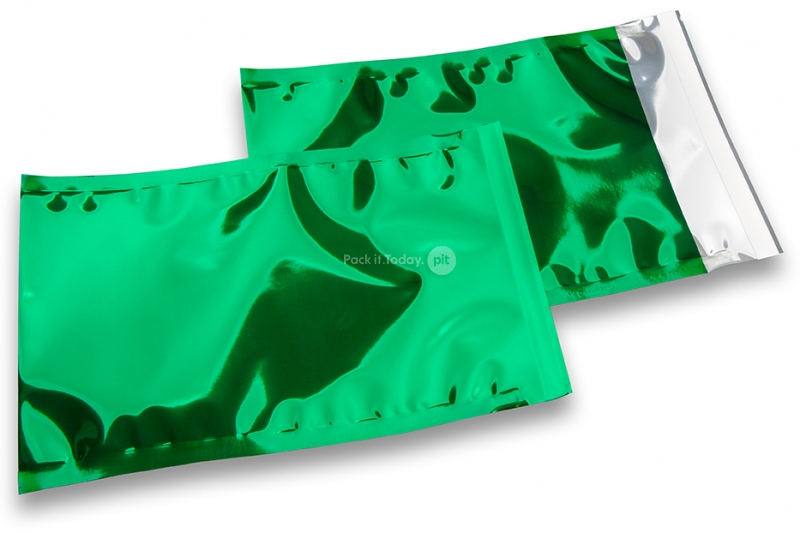 Koperty foliowe metalizowane zielony - 162 x 229 mm