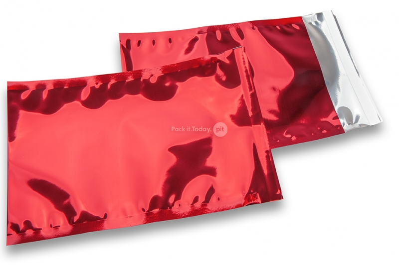 Koperty foliowe metalizowane czerwony - 162 x 229 mm