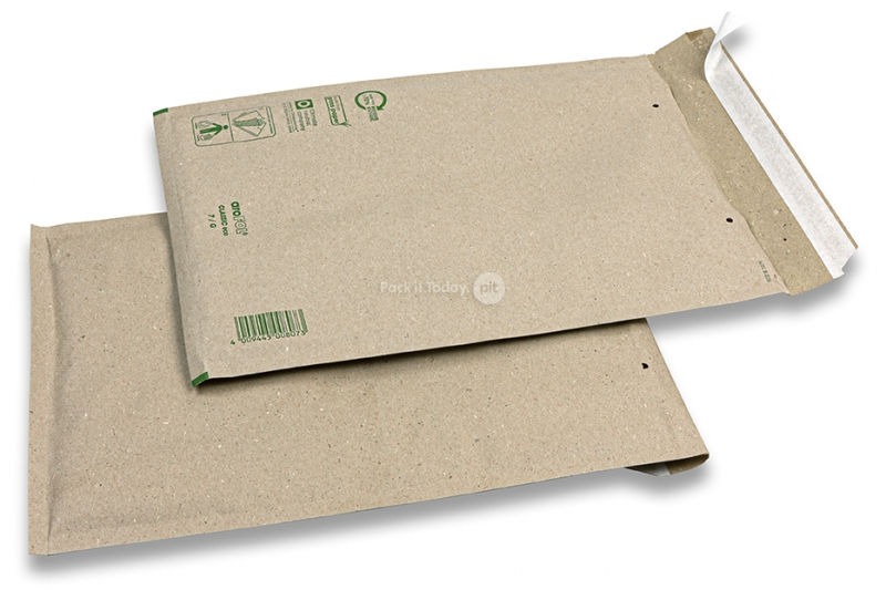 Brązowe koperty z papieru z traw - 220 x 340 mm