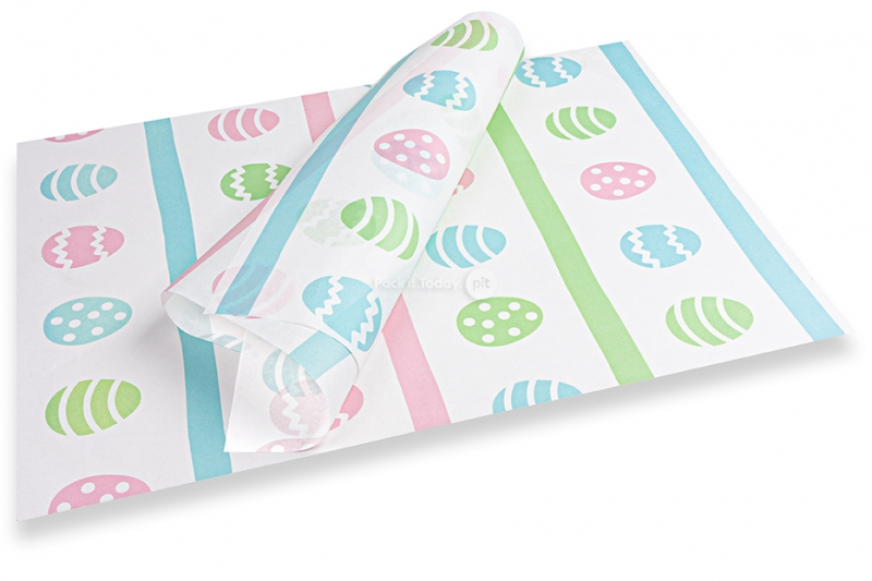 Wielkanocny papier prezentowy - pastelowe kolory