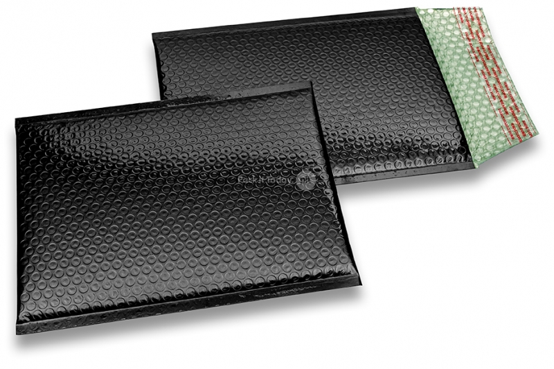 Koperty bąbelkowe ECO metalizowane - czarny 180 x 250 mm