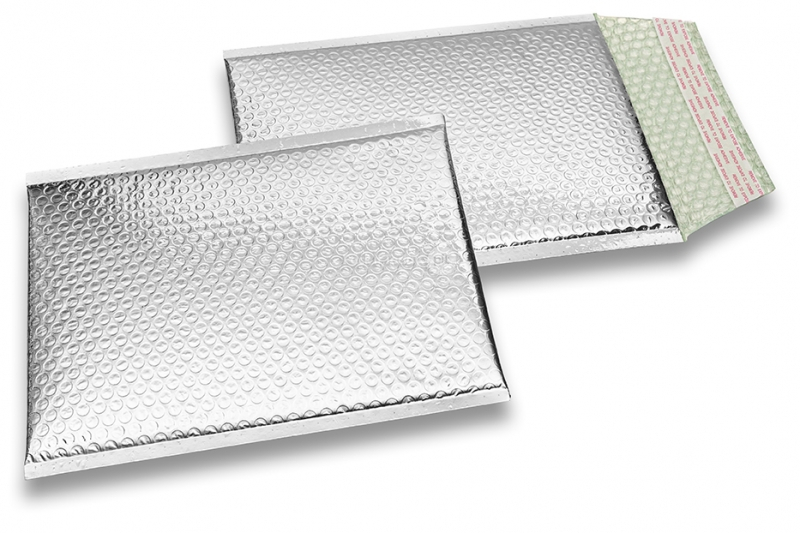 Koperty bąbelkowe ECO metalizowane - srebrny 180 x 250 mm