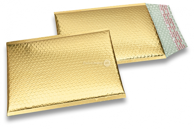Koperty bąbelkowe ECO metalizowane - złoty 180 x 250 mm