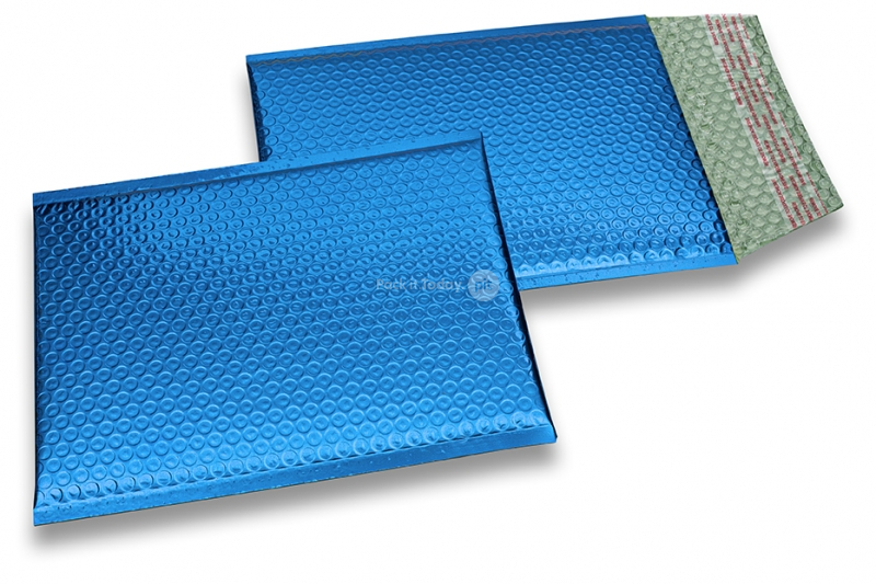 Koperty bąbelkowe ECO metalizowane - ciemny niebieski 180 x 250 mm