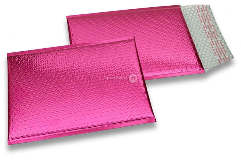 Koperty bąbelkowe ECO metalizowane - różowy 180 x 250 mm