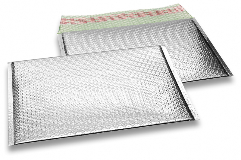 Koperty bąbelkowe ECO metalizowane - srebrny 235 x 325 mm