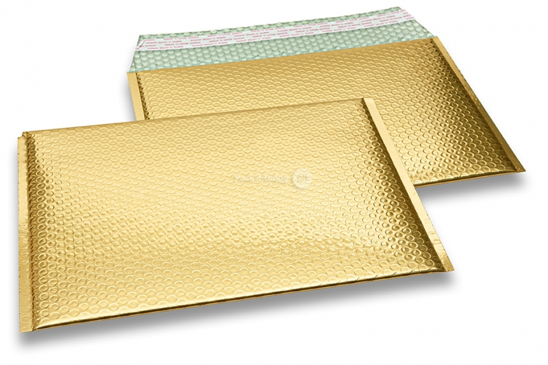Koperty bąbelkowe ECO metalizowane - złoty 235 x 325 mm