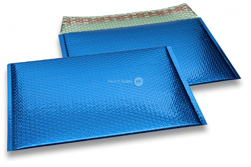 Koperty bąbelkowe ECO metalizowane - ciemny niebieski 235 x 325 mm