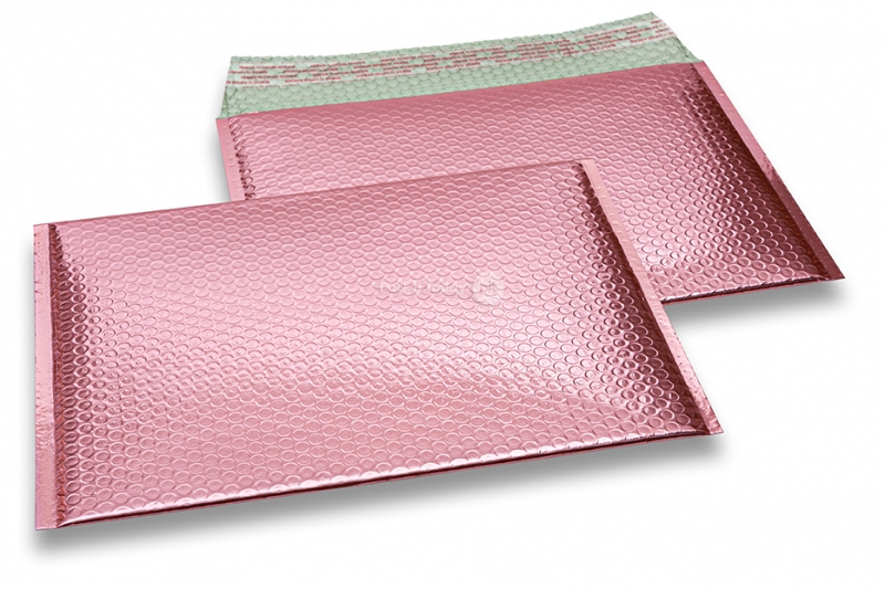 Koperty bąbelkowe ECO metalizowane - różowe złoto 235 x 325 mm