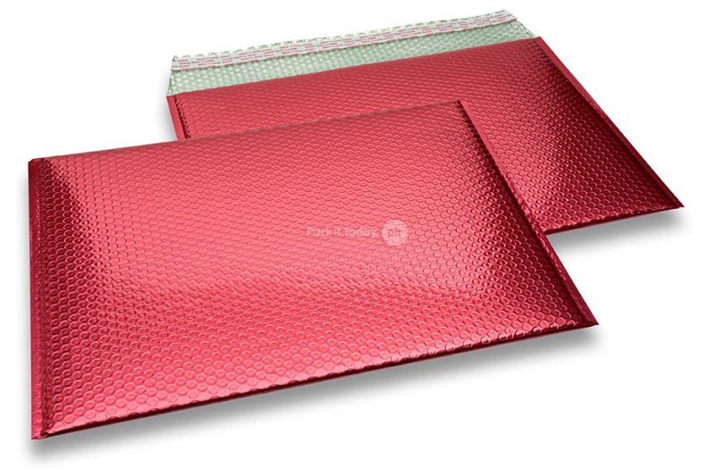 Koperty bąbelkowe ECO metalizowane - czerwony 320 x 425 mm