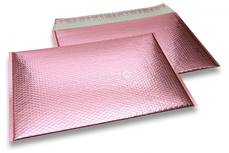 Koperty bąbelkowe ECO metalizowane - różowe złoto 320 x 425 mm