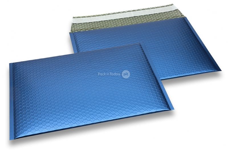 Koperty bąbelkowe ECO metaliczne matowe - granatowy 235 x 325 mm