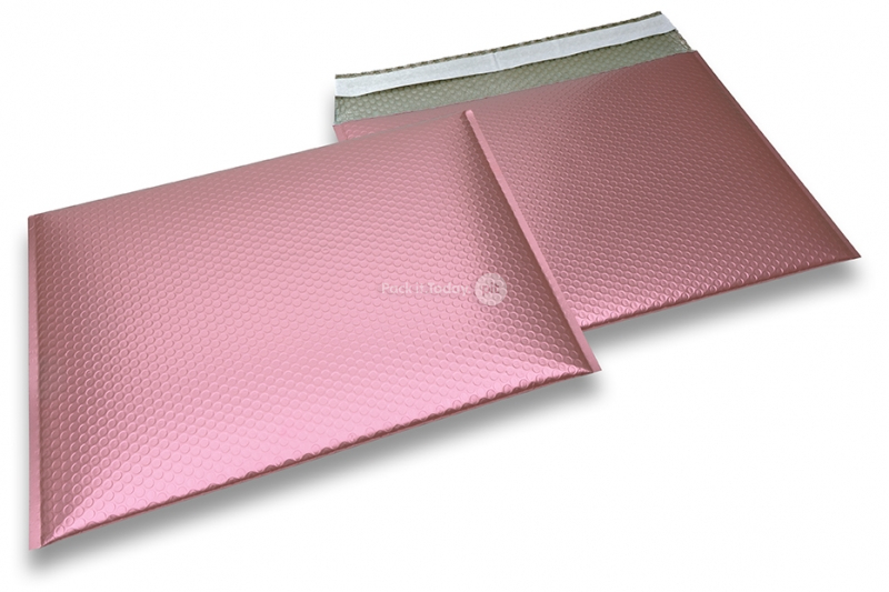Koperty bąbelkowe ECO metaliczne matowe - różowe złoto 320 x 425 mm