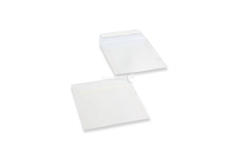 Koperty przezroczyste białe - 160 x 160 mm