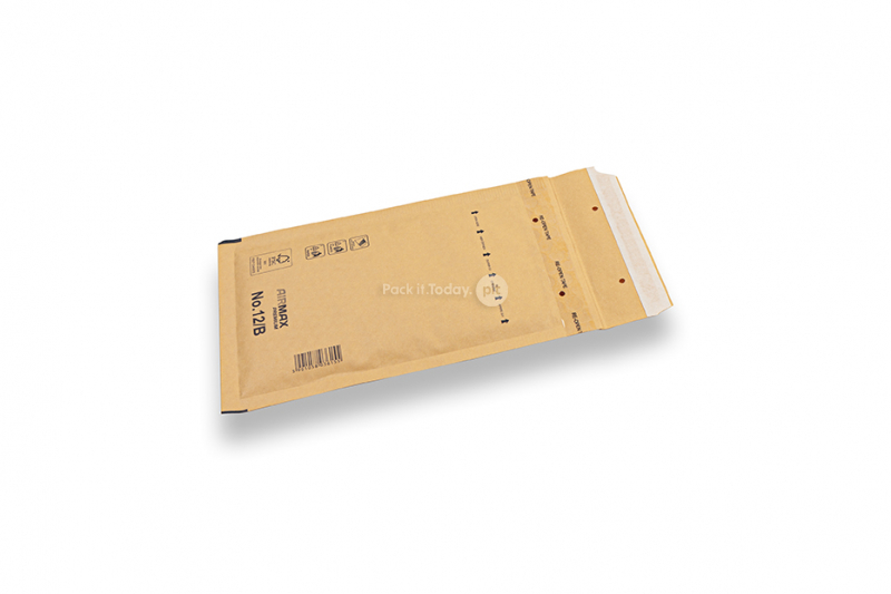 Koperty bąbelkowe brązowe (80 g/m2) - 120 x 215 mm (B12)