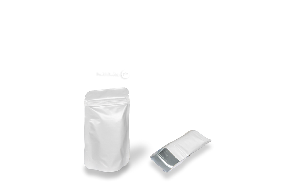 Woreczki stojące białe - 85 x 145 x 50 mm, 100 ml