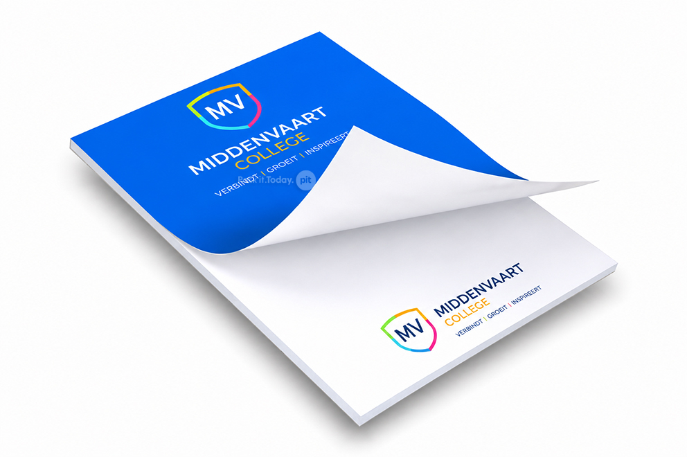 Notesy z nadrukiem - 148 x 210 mm, okładkę z matowym laminatem