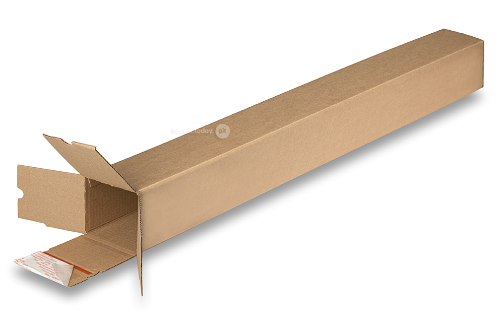 Kwadratowe tuby wysyłkowe z paskiem samoprzylepnym - 1005 x 105 x 105 mm