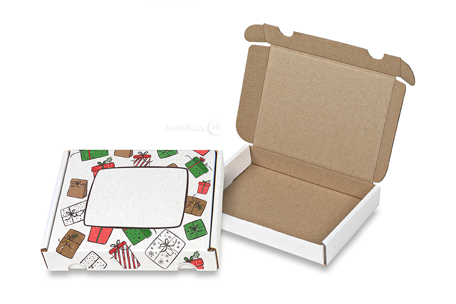 Bożonarodzeniowe paczki pocztowe - Prezenty - 160 x 120 x 25 mm