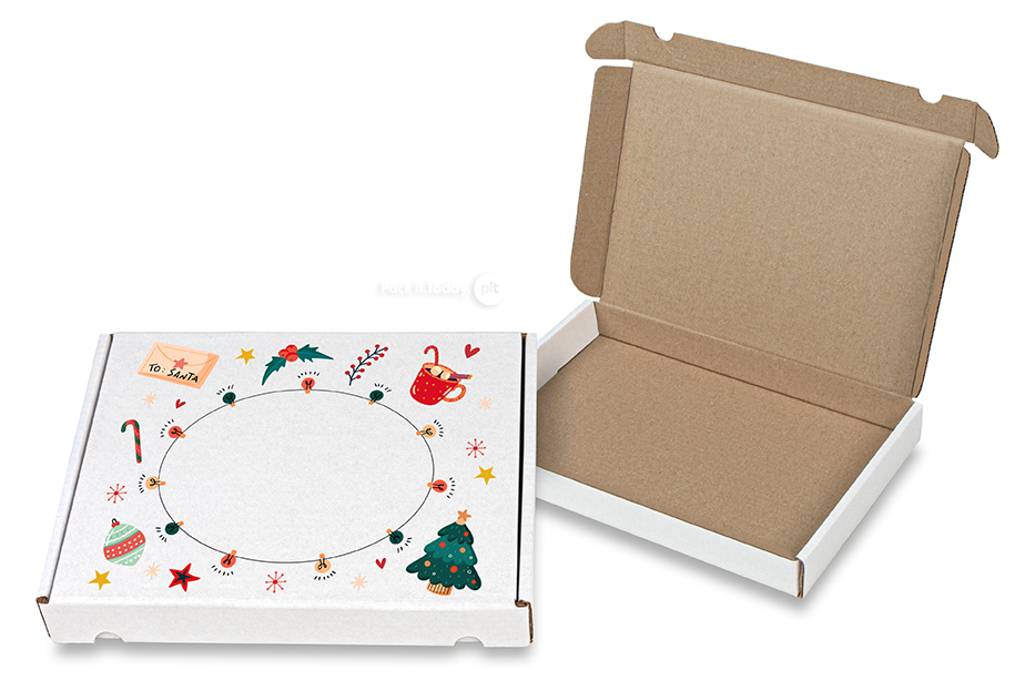 Bożonarodzeniowe paczki pocztowe - Dekoracje świąteczne - 230 x 160 x 26 mm