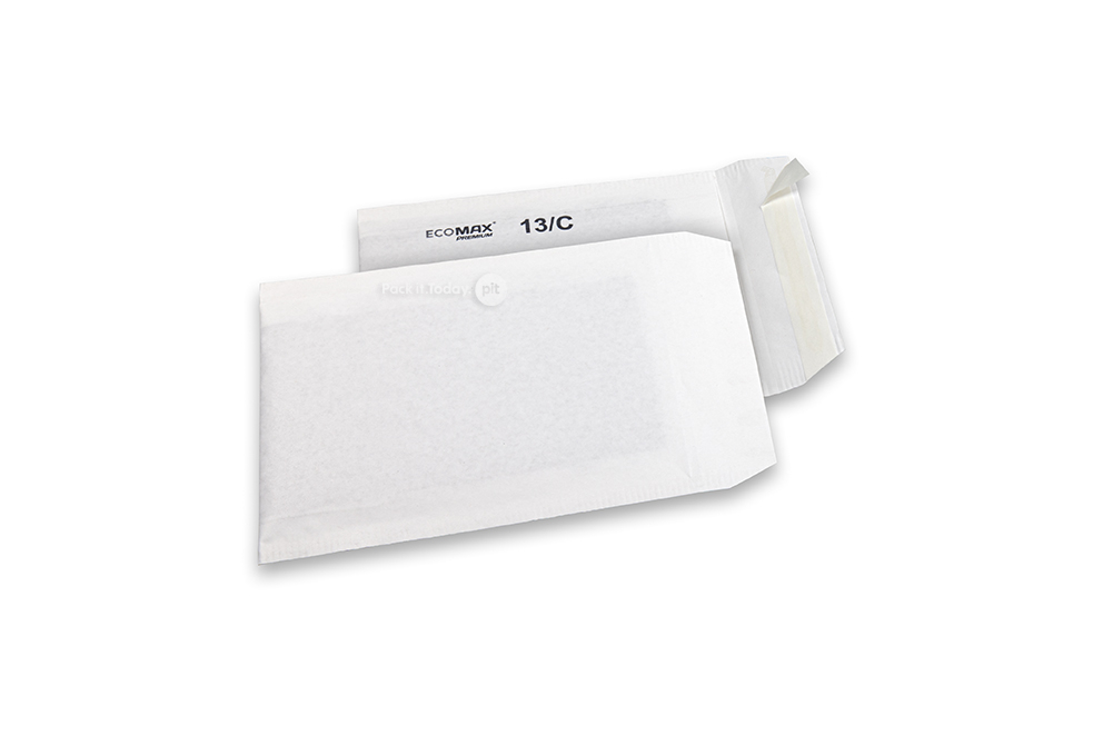 Papierowe koperty bąbelkowe Ecomax - 150 x 215 mm, 13/C, biały